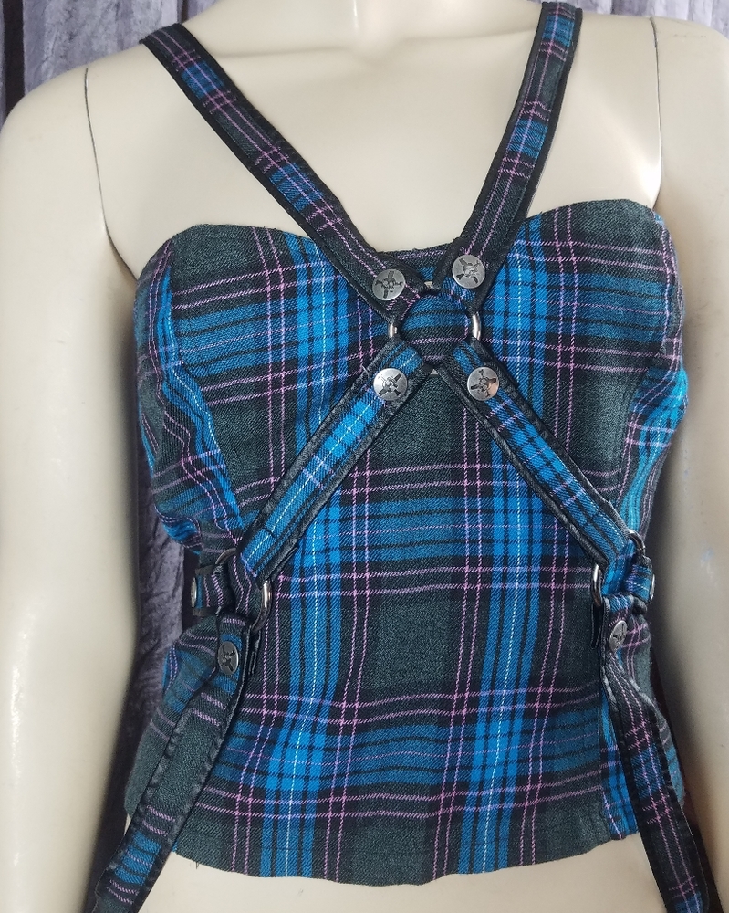 Vint Lippy LIP SERVICE BONDAGE TOp plaid